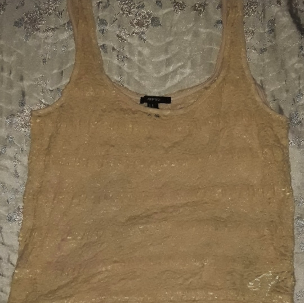 Cropped see through crop top